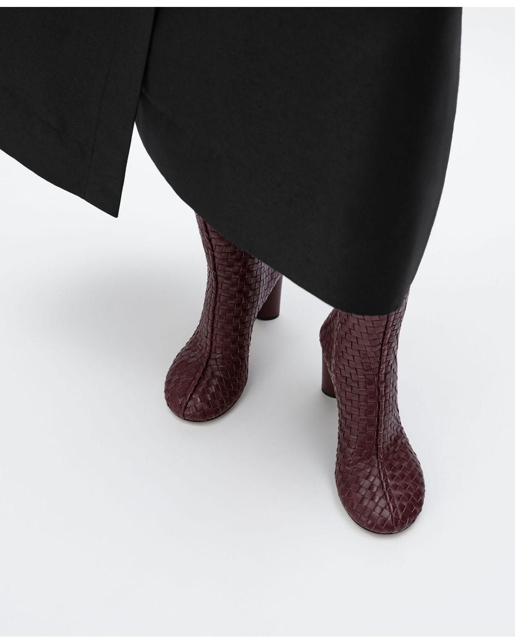 Bottega Veneta Purple Cherry Ankle Boot