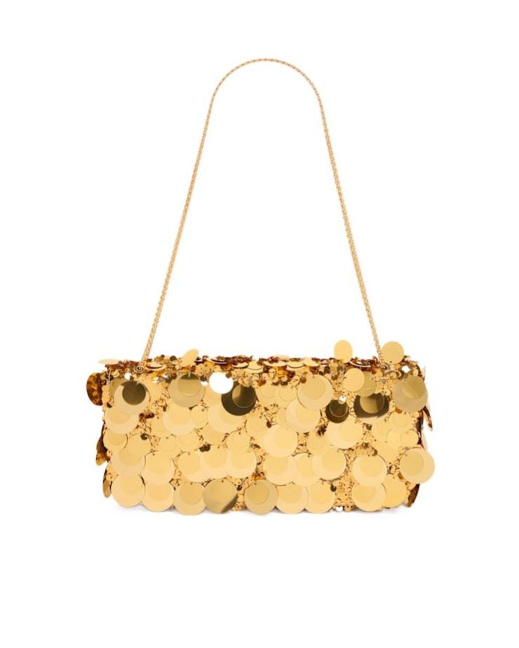 Rabanne Metallic Handbag With Chain Handle