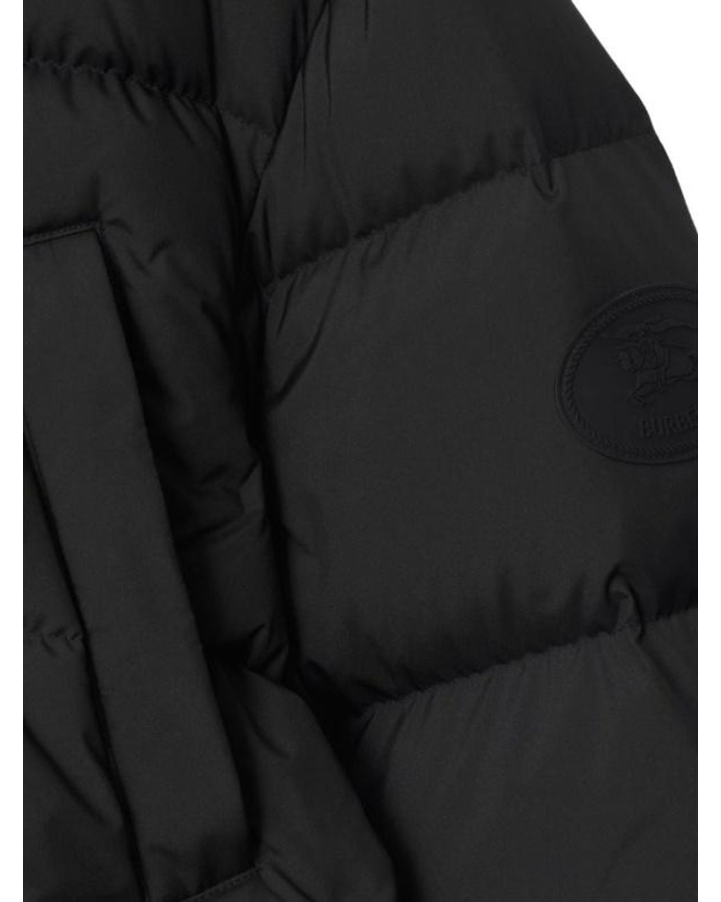 Burberry Black Long Sleeved Hooded Down Jacket for men