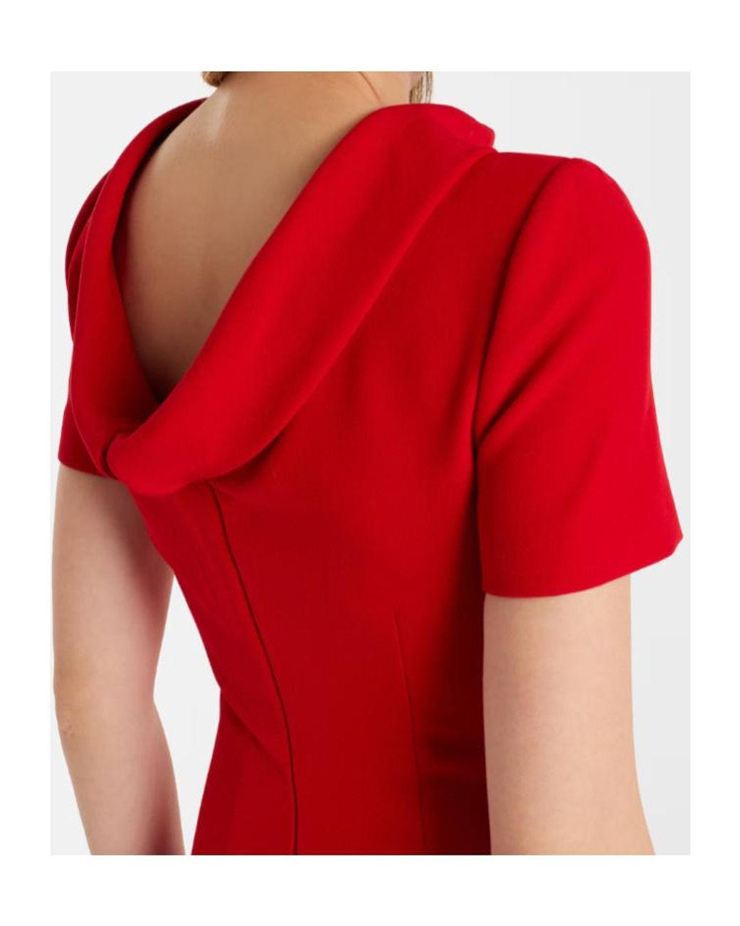 Roland Mouret Red Crêpe Gown