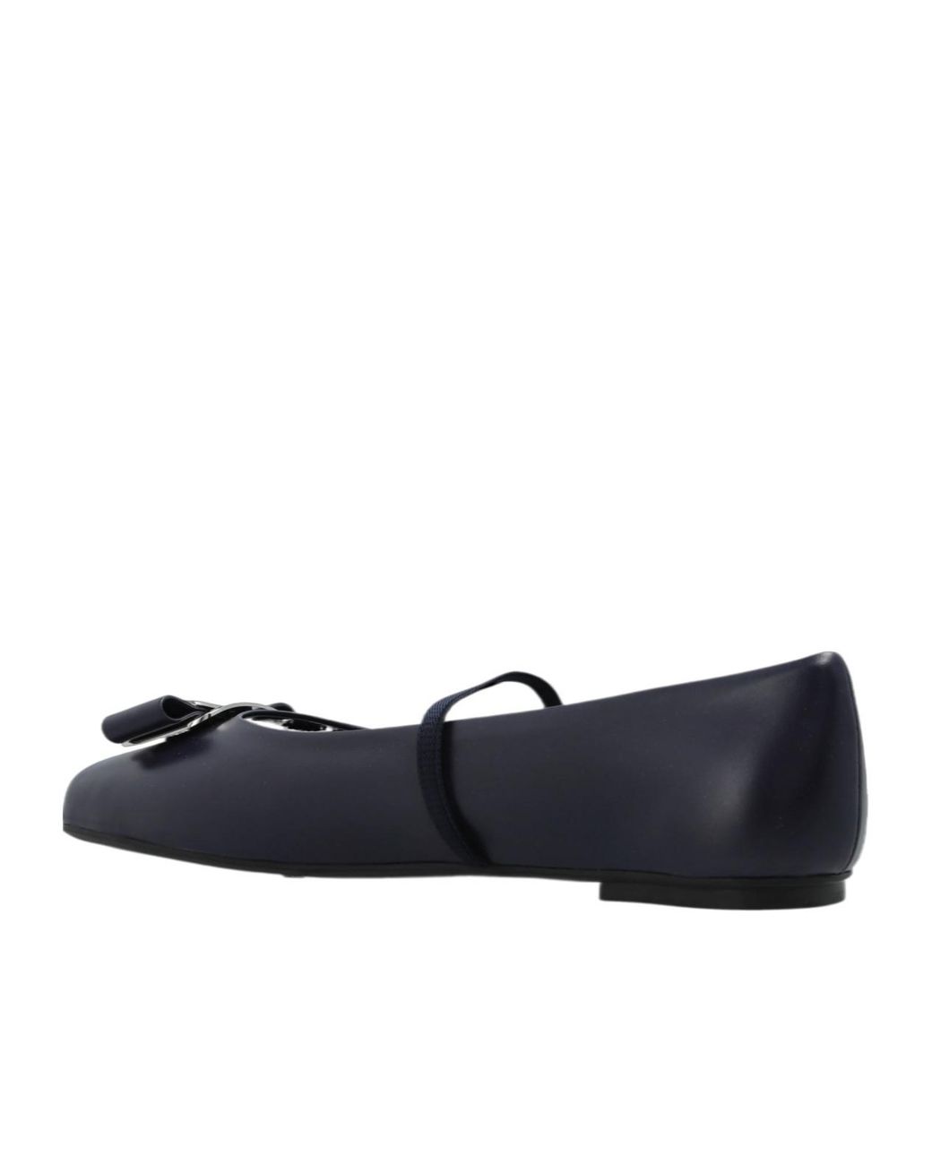 Ferragamo Black Zina Flat Ballet Shoes