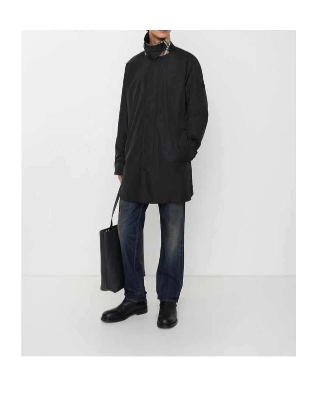 Burberry Black Ridgewood Car Coat for men