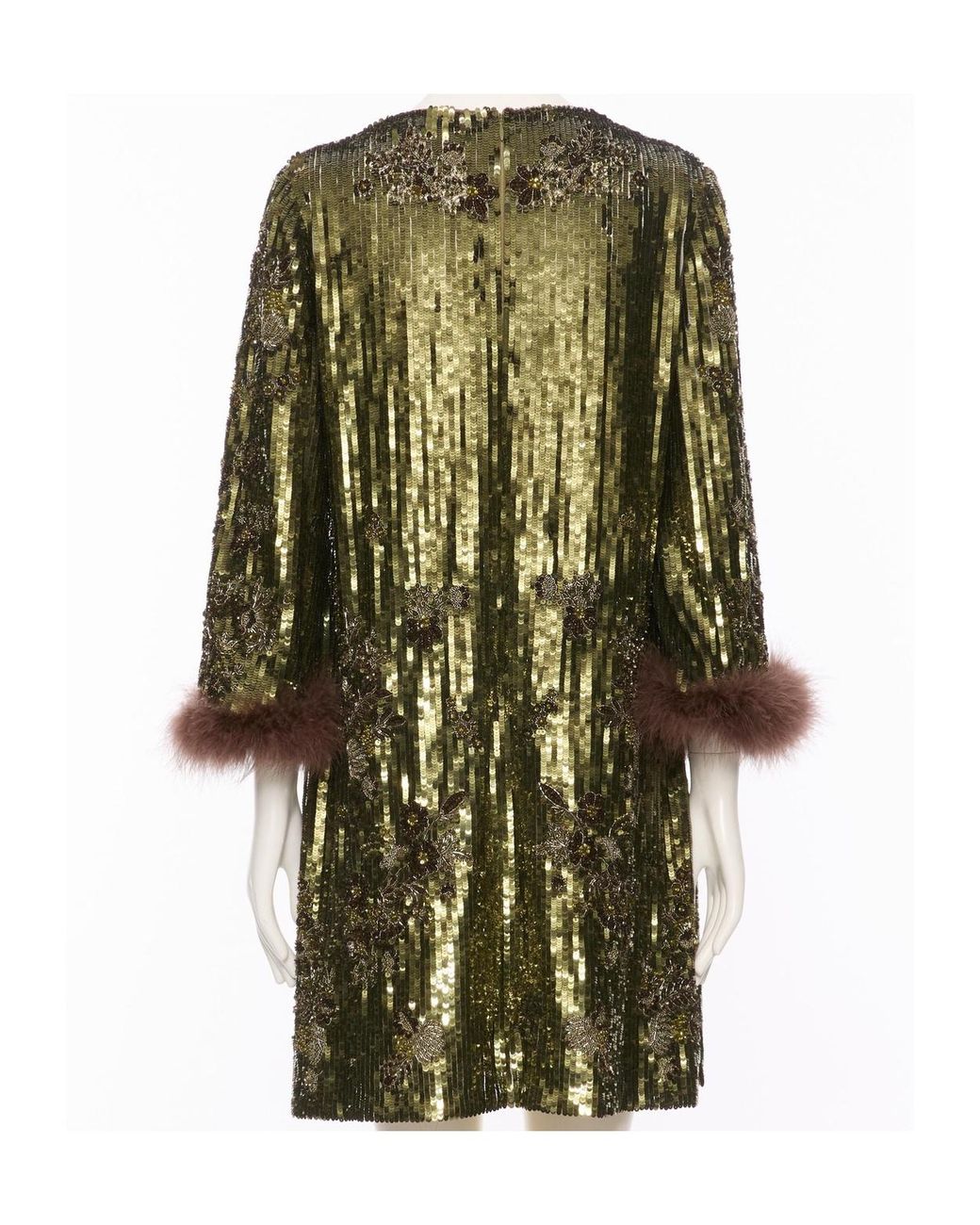 Valentino Green V-Neck Dress
