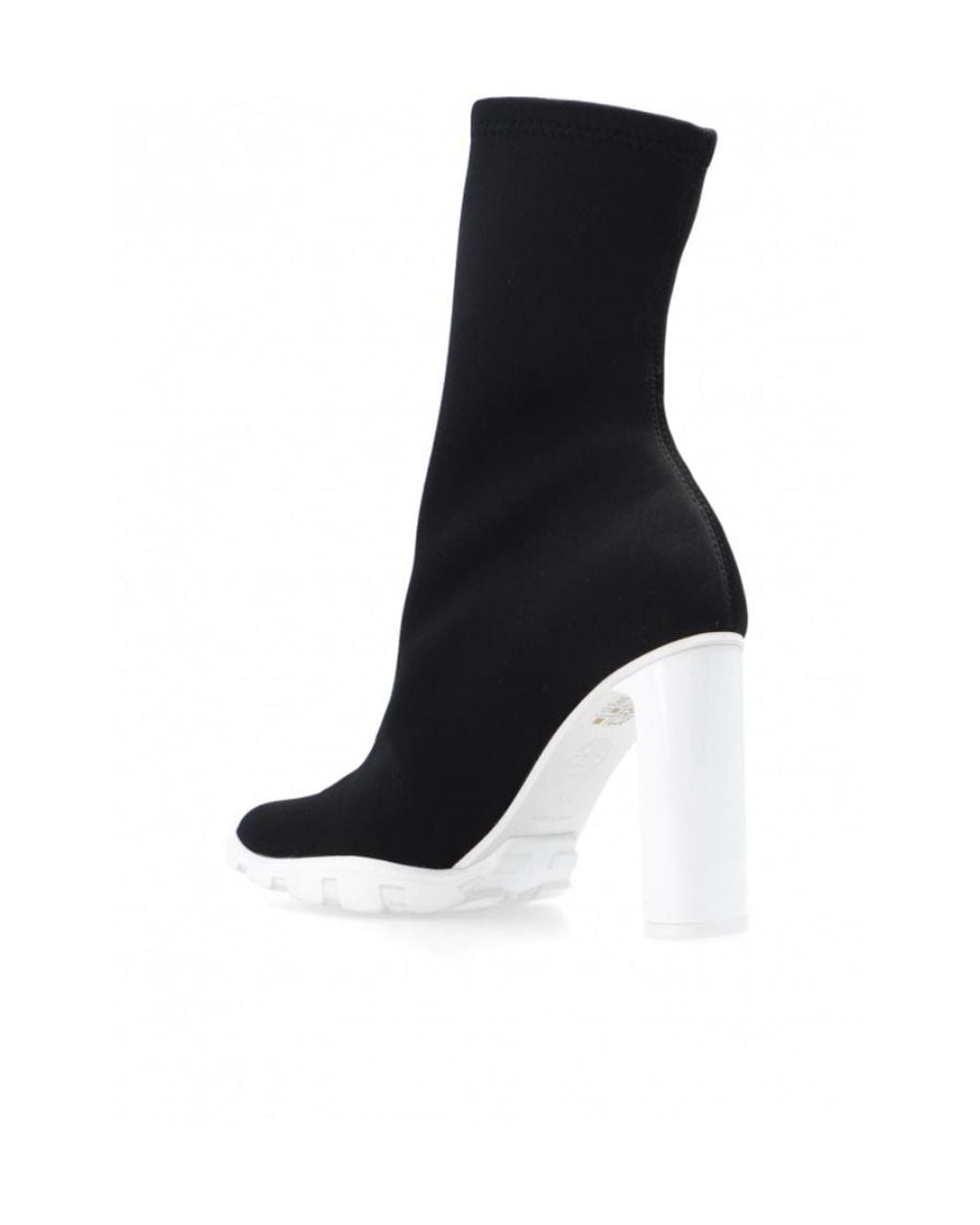 McQueen Black Slim Tread Zipped Boots