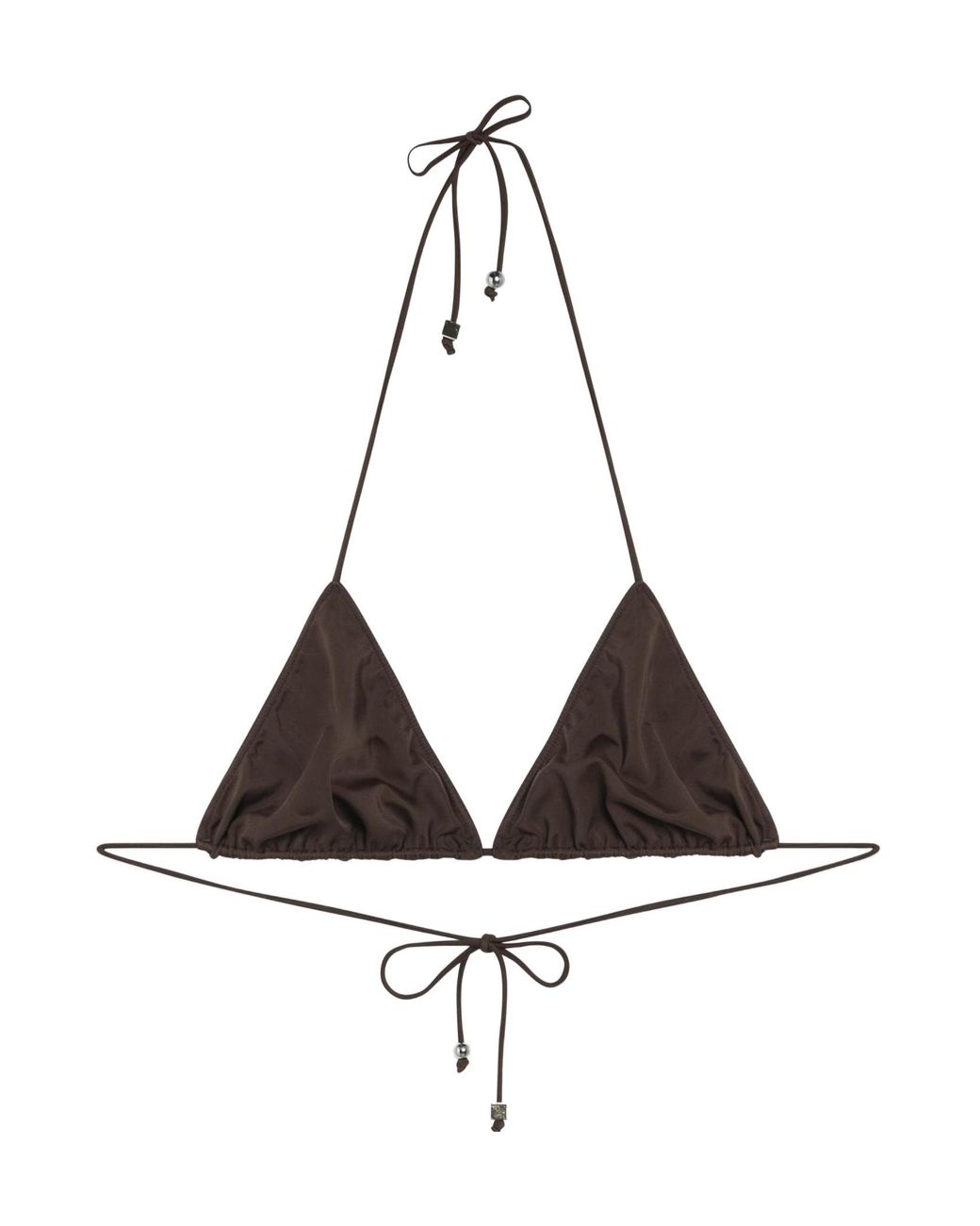 Jacquemus White The Triangle Bikini Top