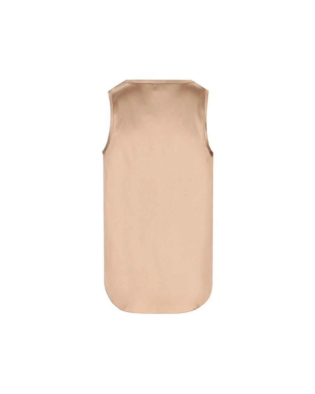 Brunello Cucinelli Natural Stretch Silk Tank Top