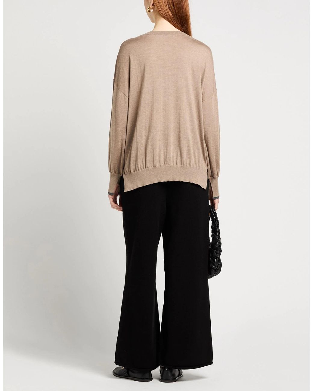 Brunello Cucinelli Natural Long Sleeves Jumpers