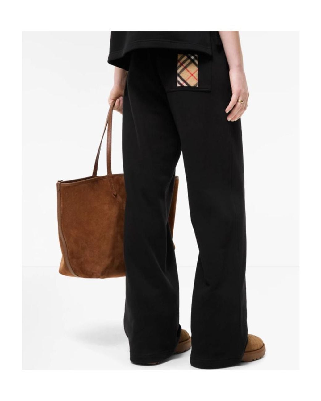 Burberry Black Straight-Leg Drawstring Sweatpants