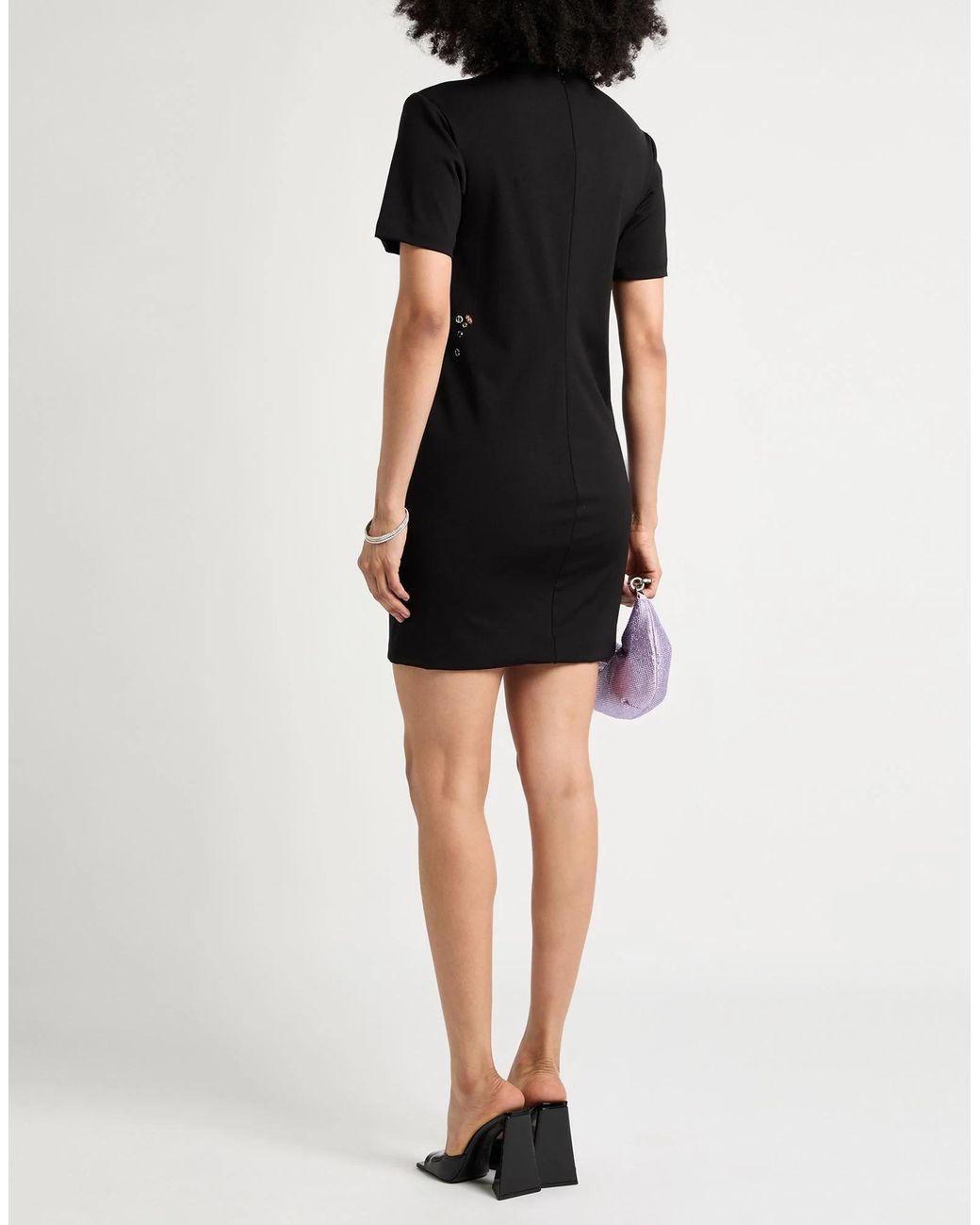 Sportmax Black Minimalist Slim-Fit Dress