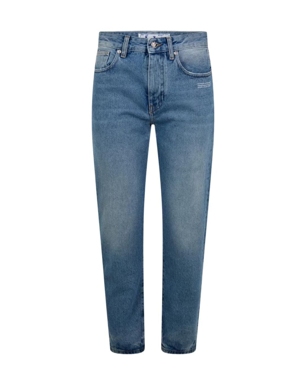 Off-White c/o Virgil Abloh Blue Straight Jeans