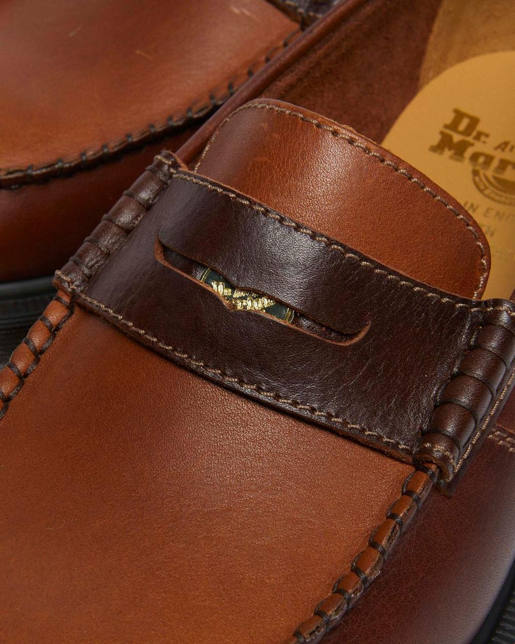 Dr. Martens Brown Penton Penny Loafers for men