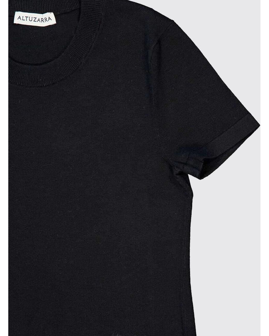 Altuzarra Blue Manny Short-Sleeve Sweater