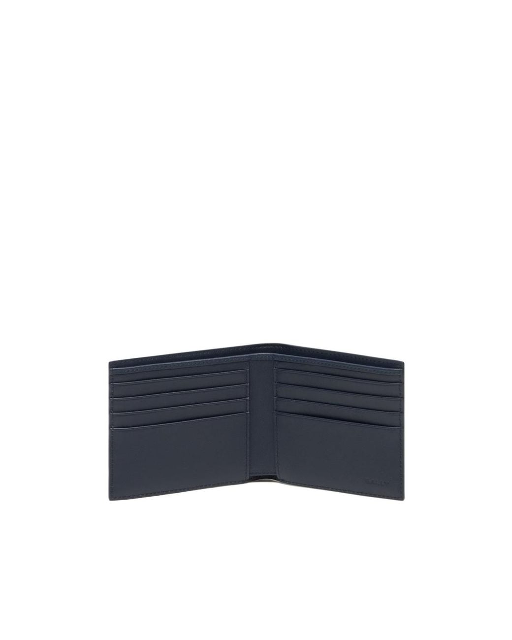 Bally Blue Mythos Stripe Bifold Wallet for men