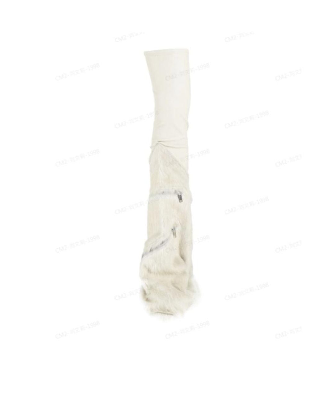 Rick Owens White Minimalist Boots