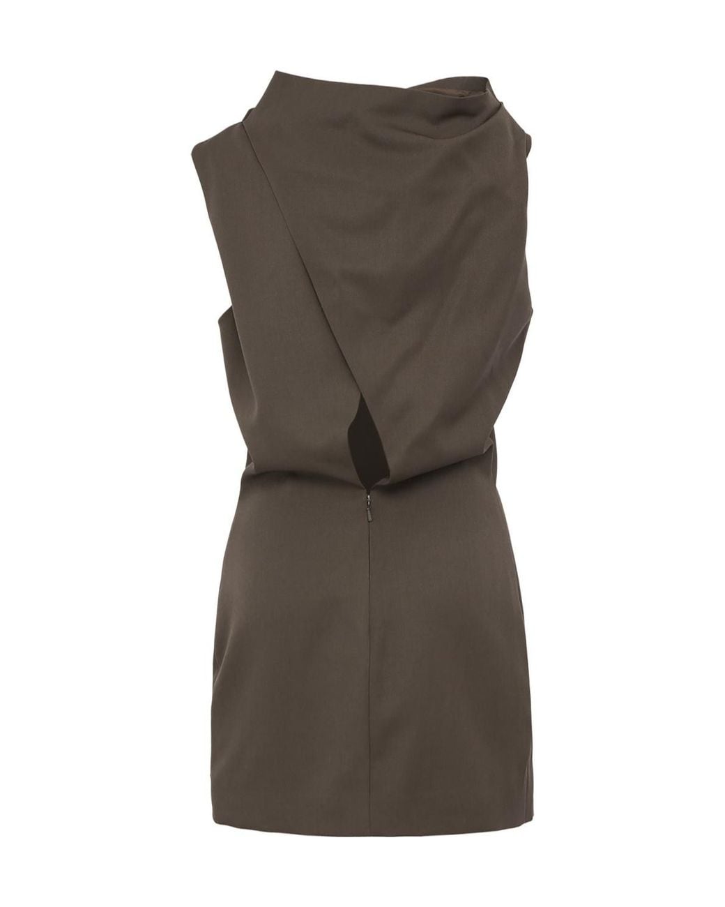 Khaite Brown Midwaist Dress
