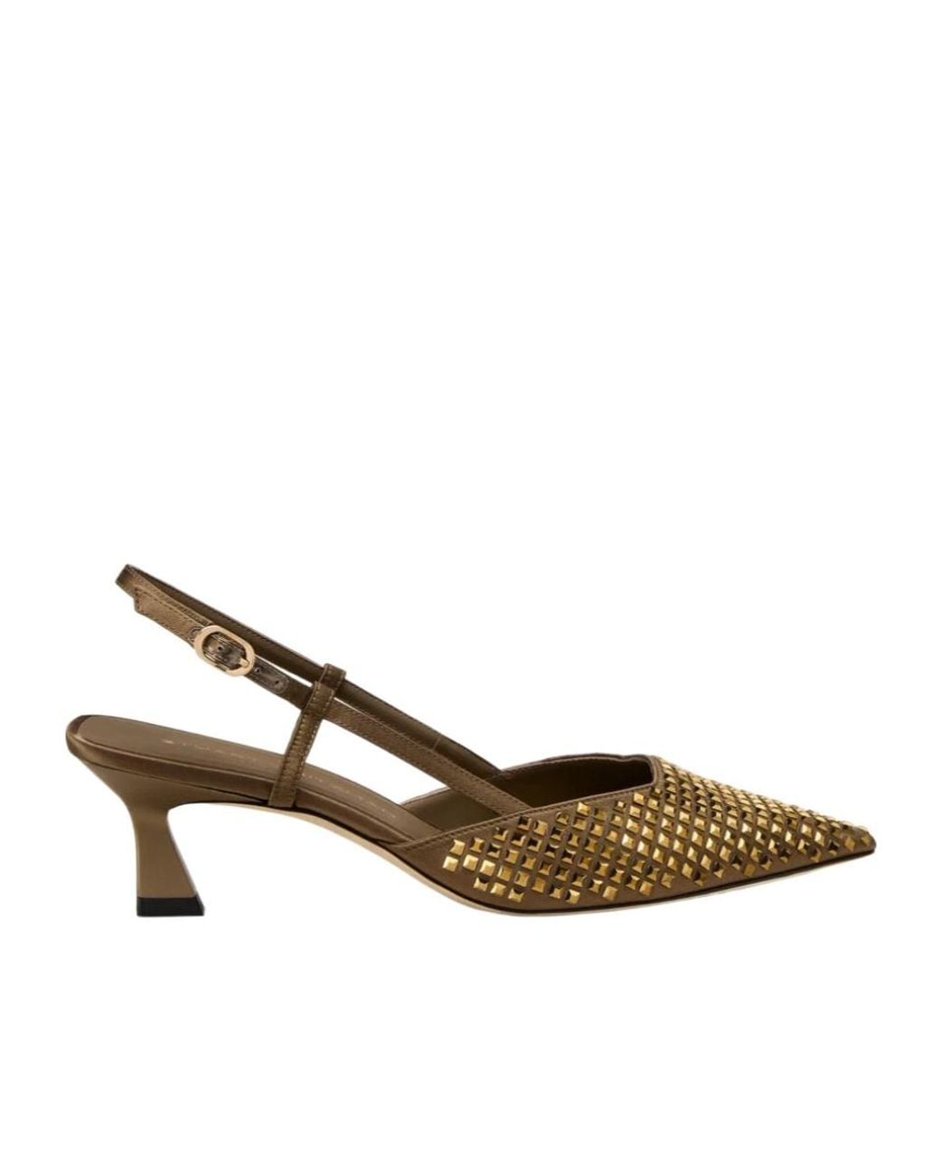 Stuart Weitzman Metallic Vinnie Radiant Slingback 50