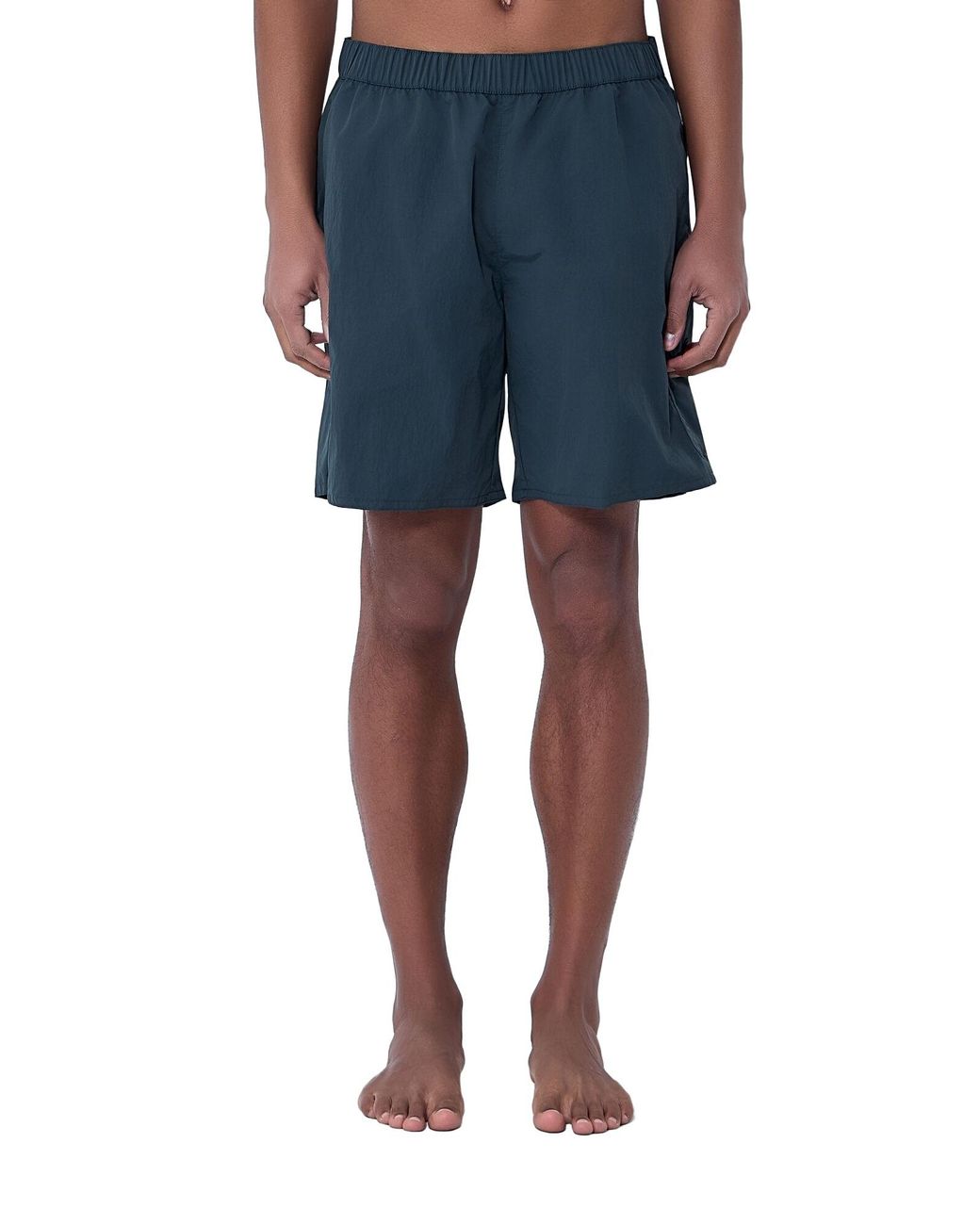 Moncler Blue Elasticated Waist Shorts for men