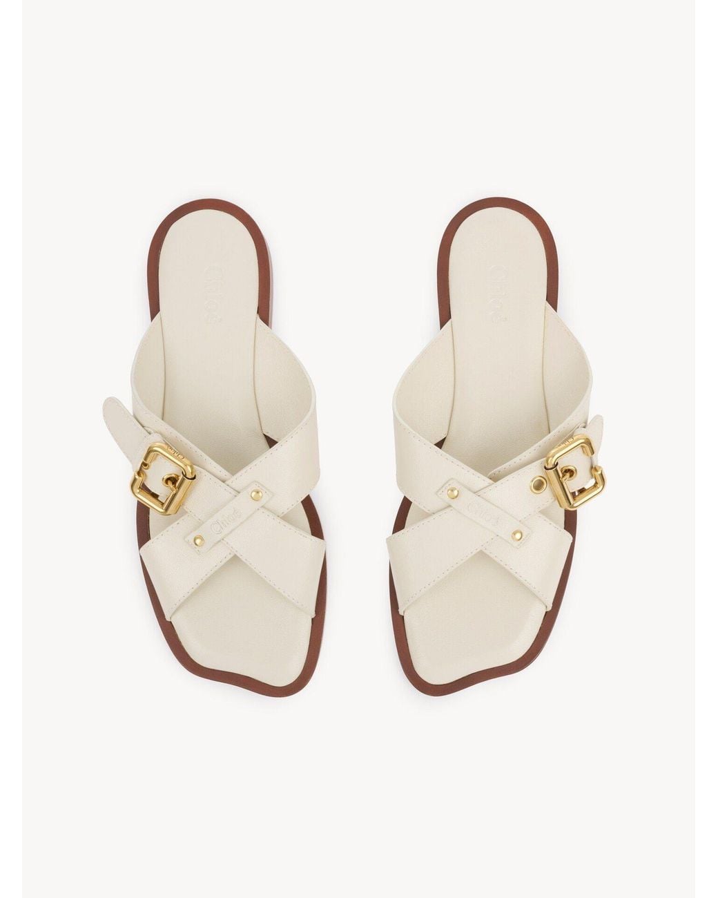 Chloé White Sandalias Nil