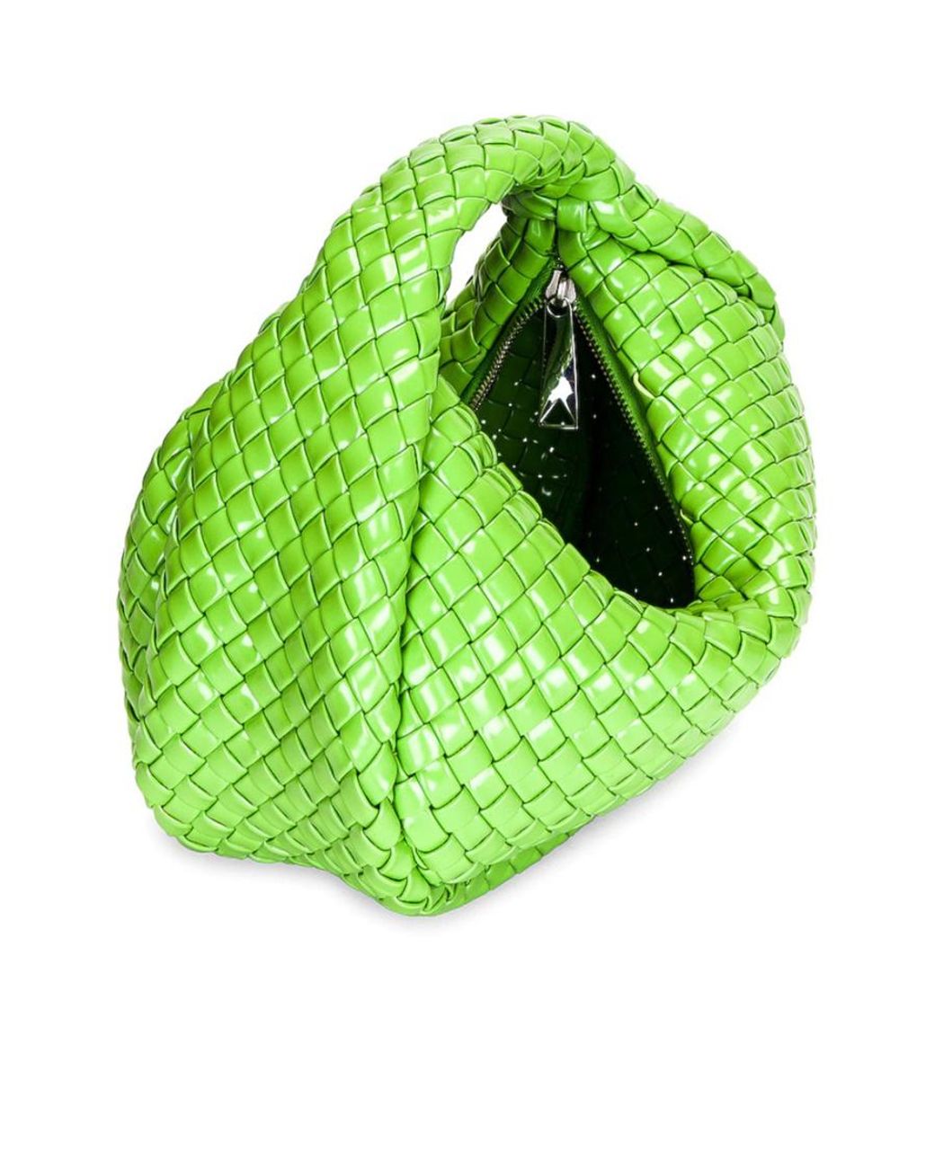 Bottega Veneta Green Leather Handbag