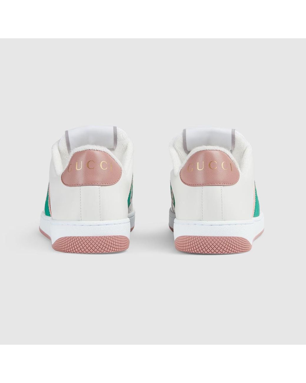 Gucci Green Screener Low-Top Sneakers