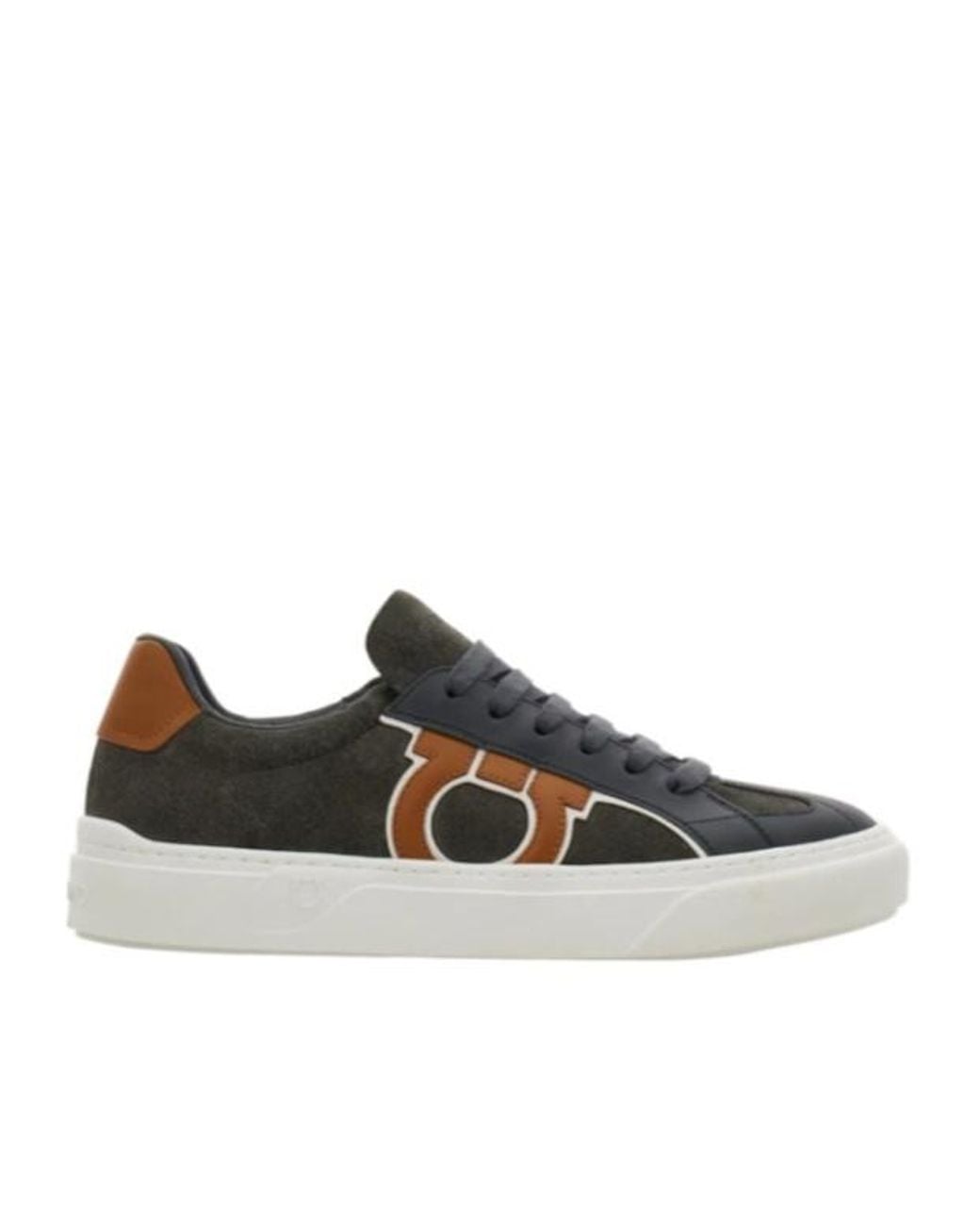 Ferragamo Black Gancini Sneaker for men