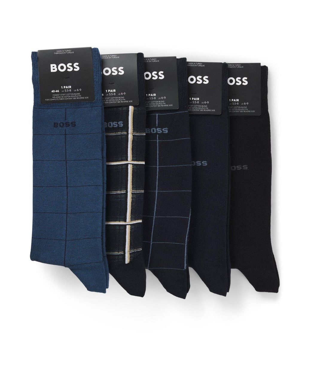 Boss Blue Comfortable Cotton Socks for men