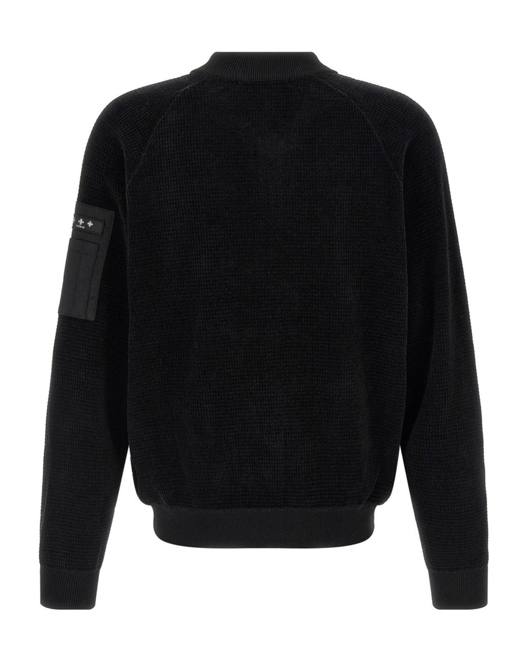 Tatras Black Gavrio Waffle Bomber Jacket for men