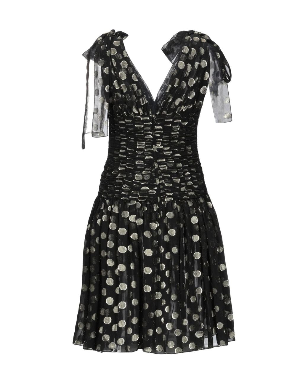Dolce & Gabbana Black Polka Dot Sleeveless Dress