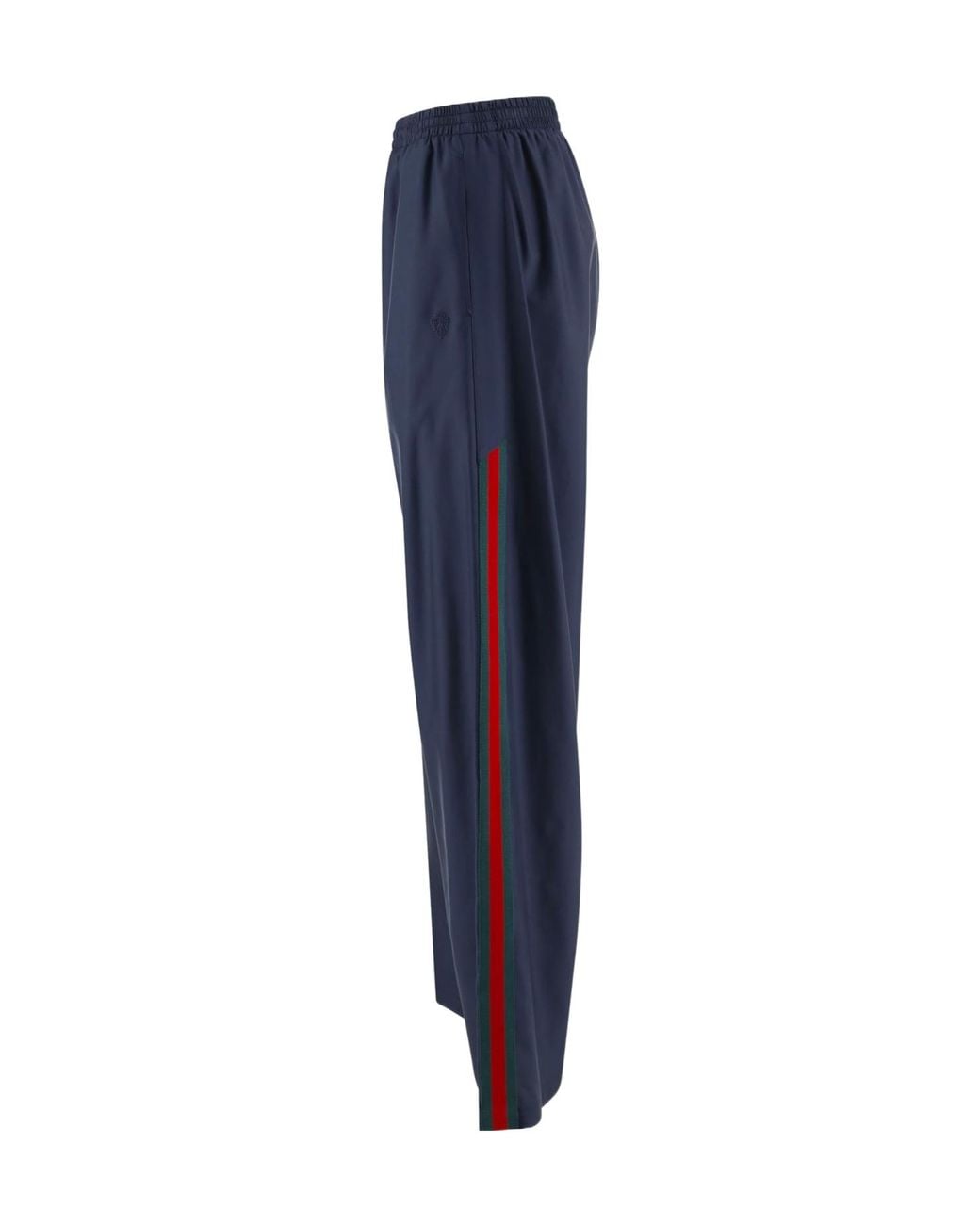 Gucci Blue Web Detailed Poplin Pants