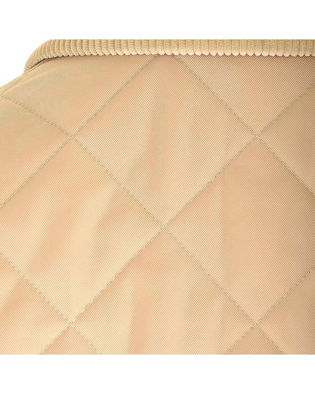 Burberry Natural Long-Sleeved Quilted Jacket