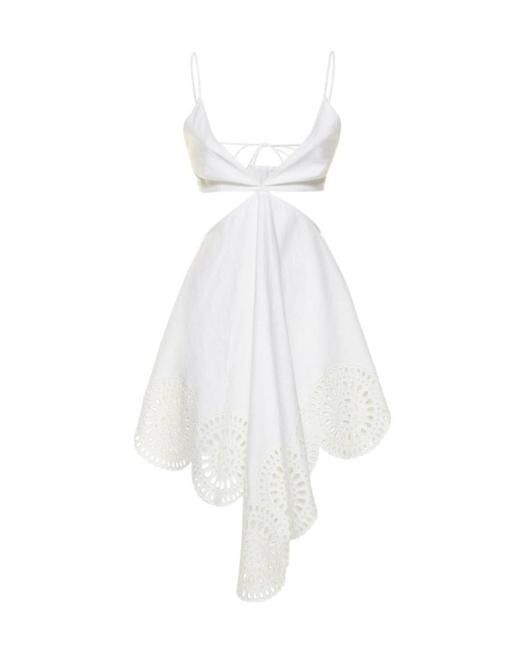Stella McCartney White Embroidery Mini Dress