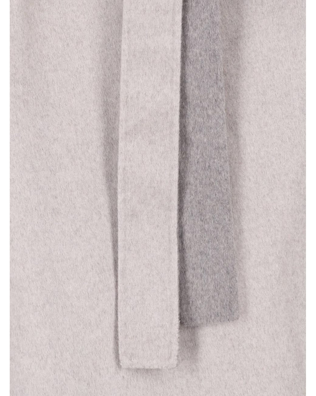 Frankie Shop Gray Leroy Reversible Funnel-Neck Coat