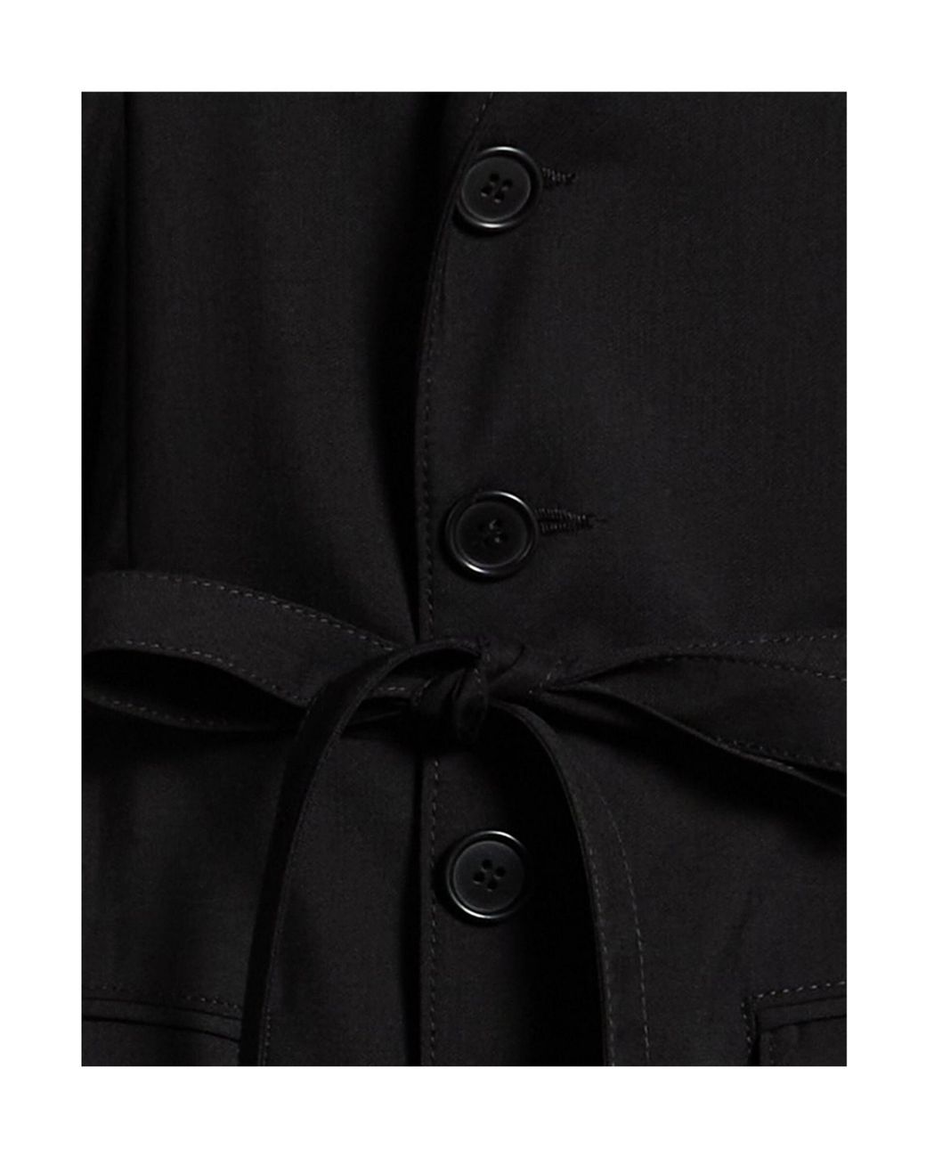 MM6 by Maison Margiela Black Full-Length Jacket