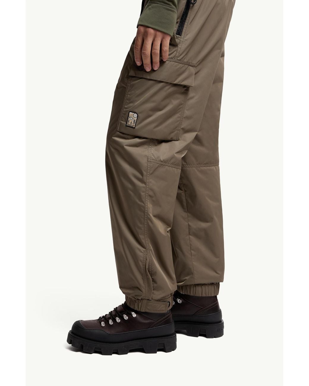 Moncler Green Grenoble Drawstring Tapered Pants for men