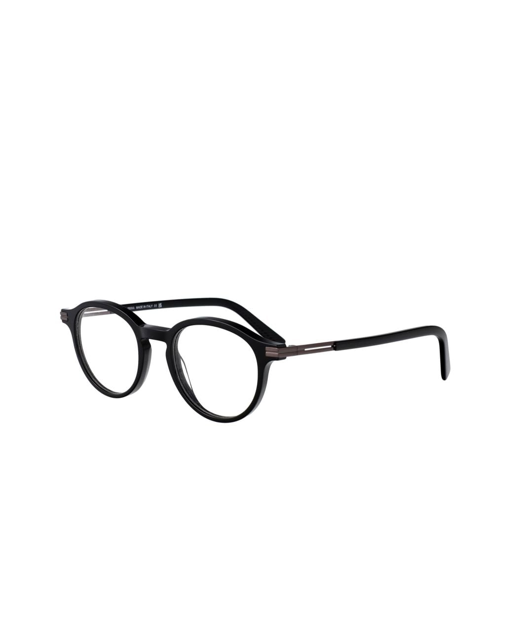 Zegna White Round Frame Glasses for men