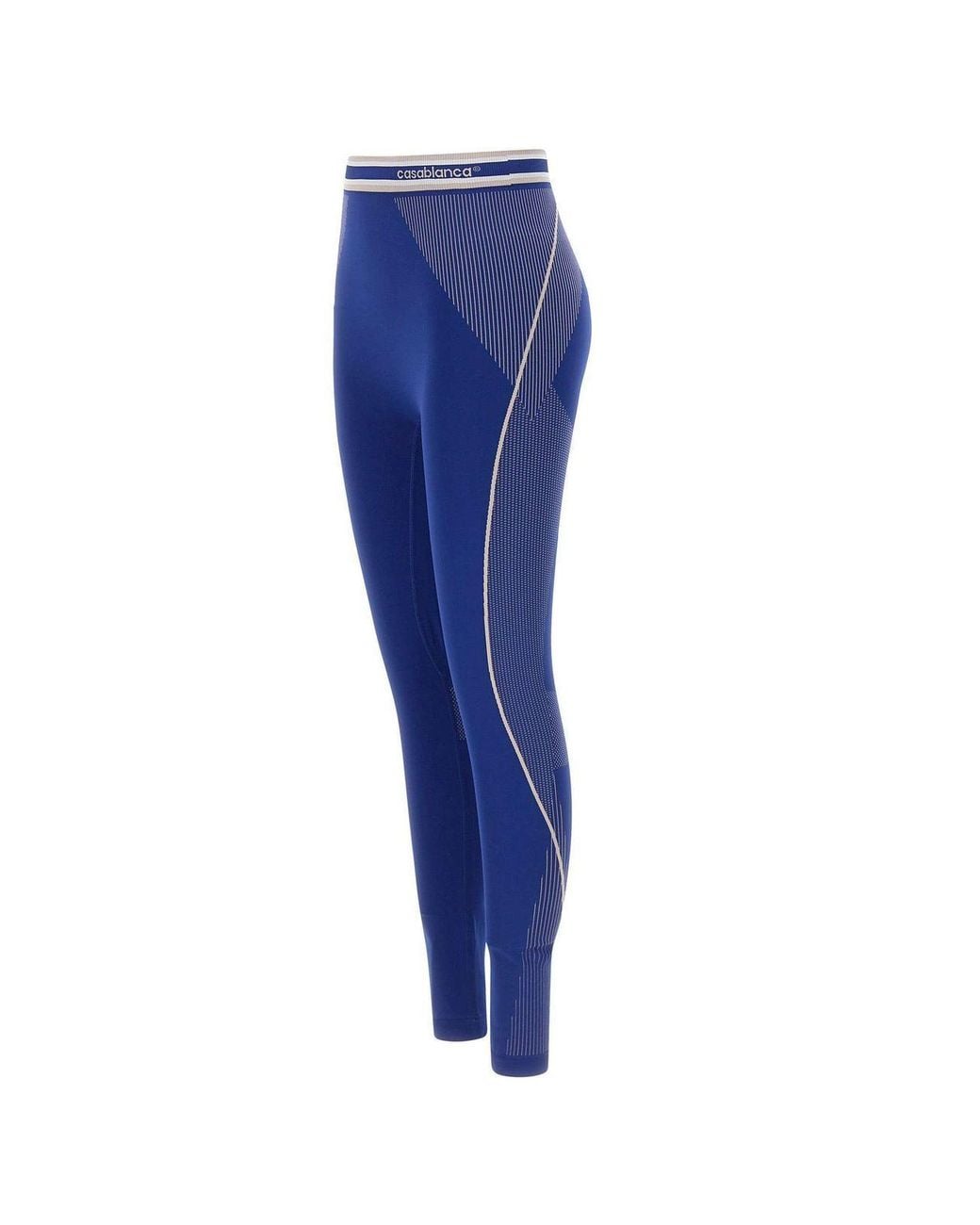 Casablanca Blue Seamless Logo Waist Leggings