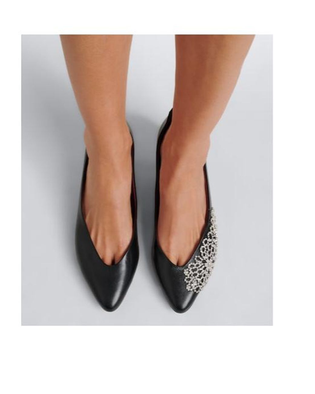 Magda Butrym Brown Embellished Leather Pumps