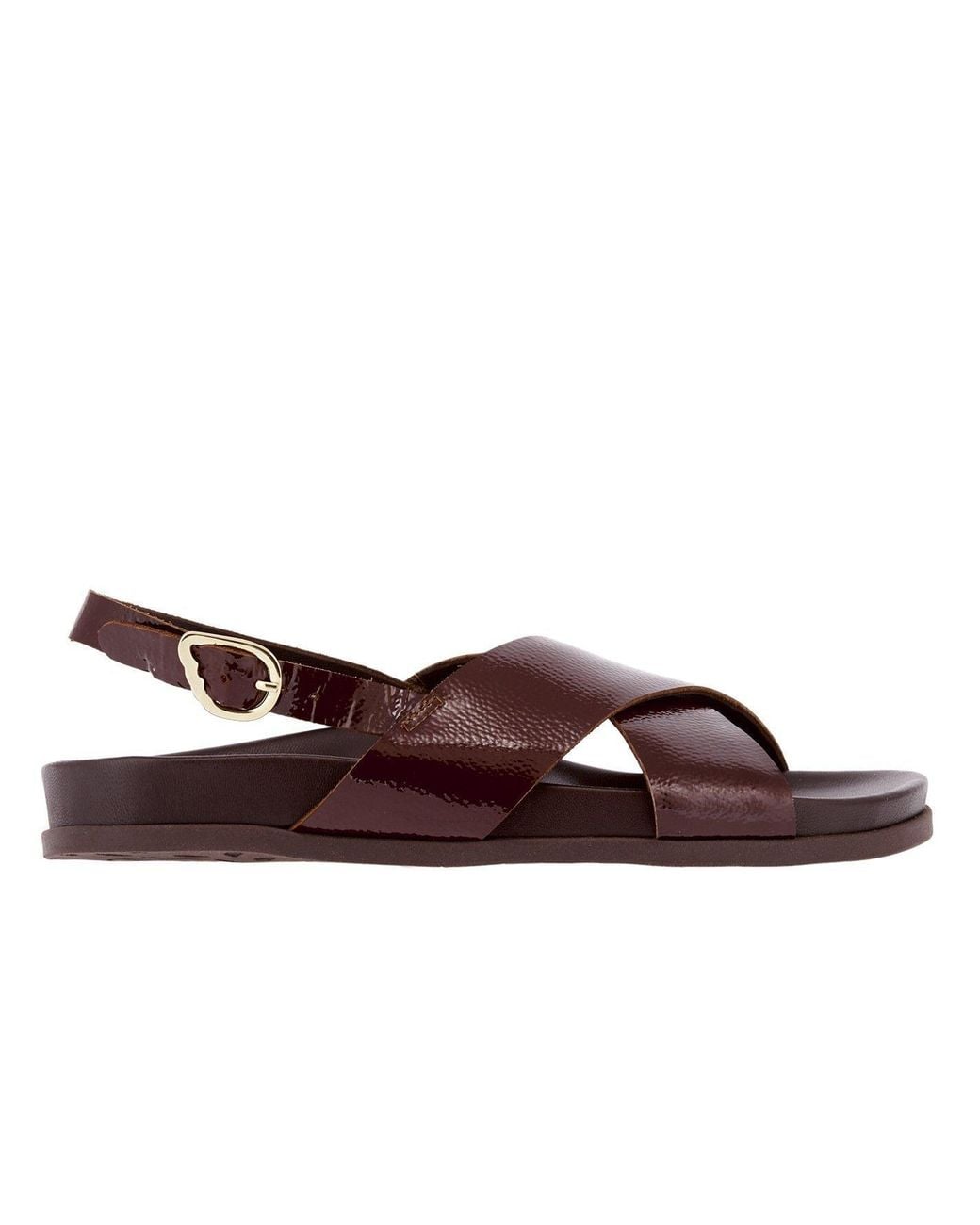 Ancient Greek Sandals Brown Vintage-Style Sandals