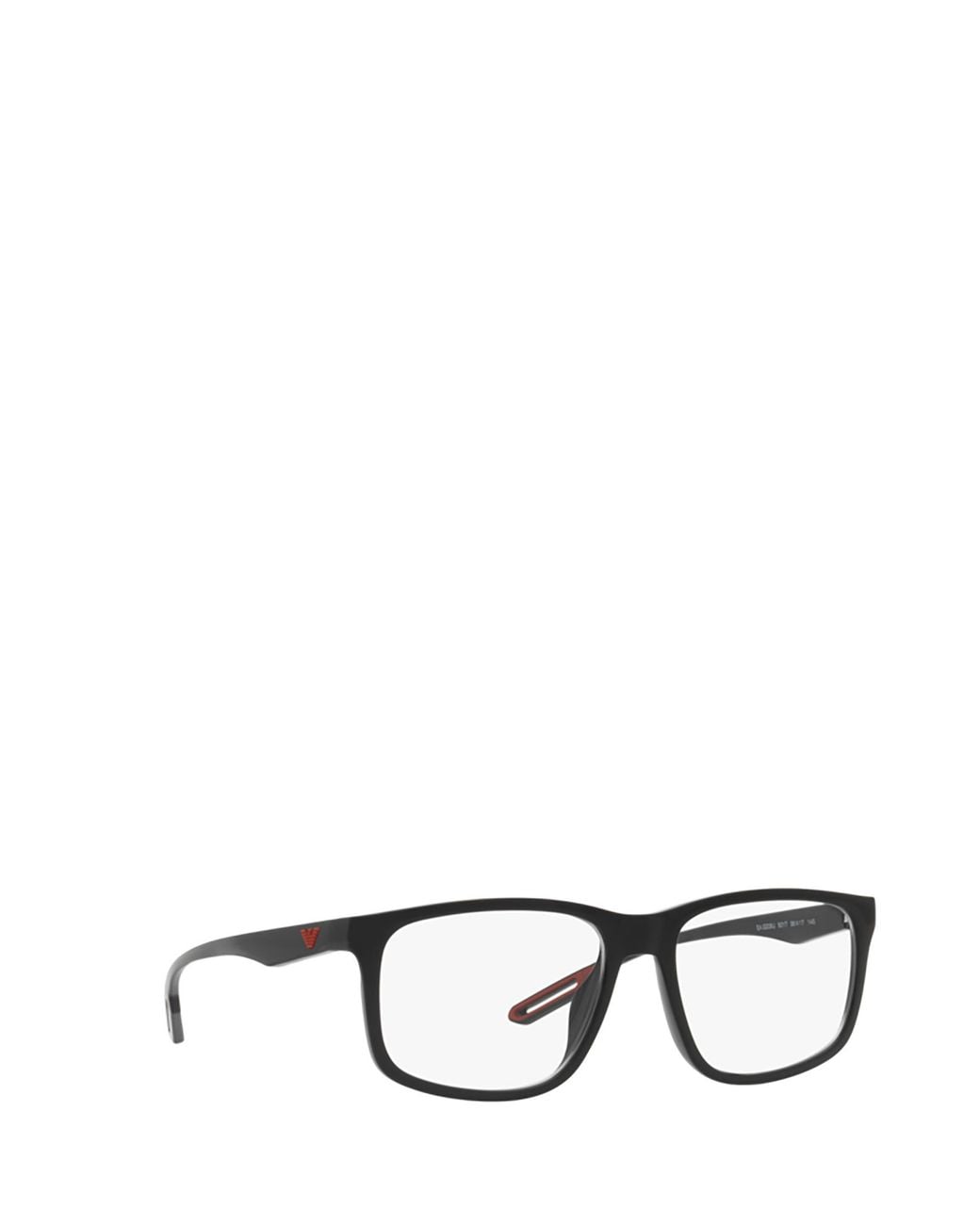 Emporio Armani White Square Frame Glasses for men