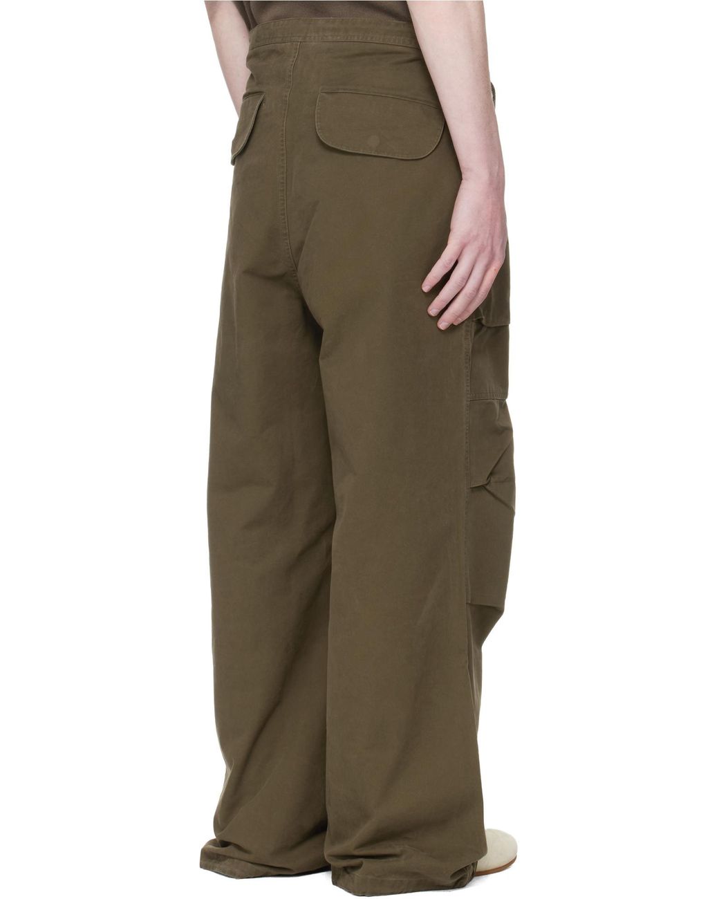 Entire studios Green Barren Straight Leg Cargo Pants for men