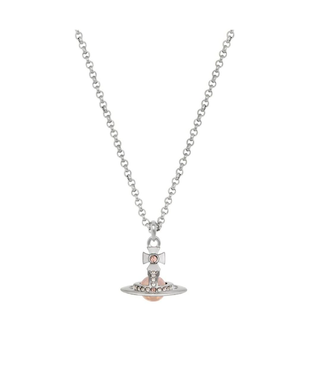 Vivienne Westwood Metallic New Petite Orb Necklace for men