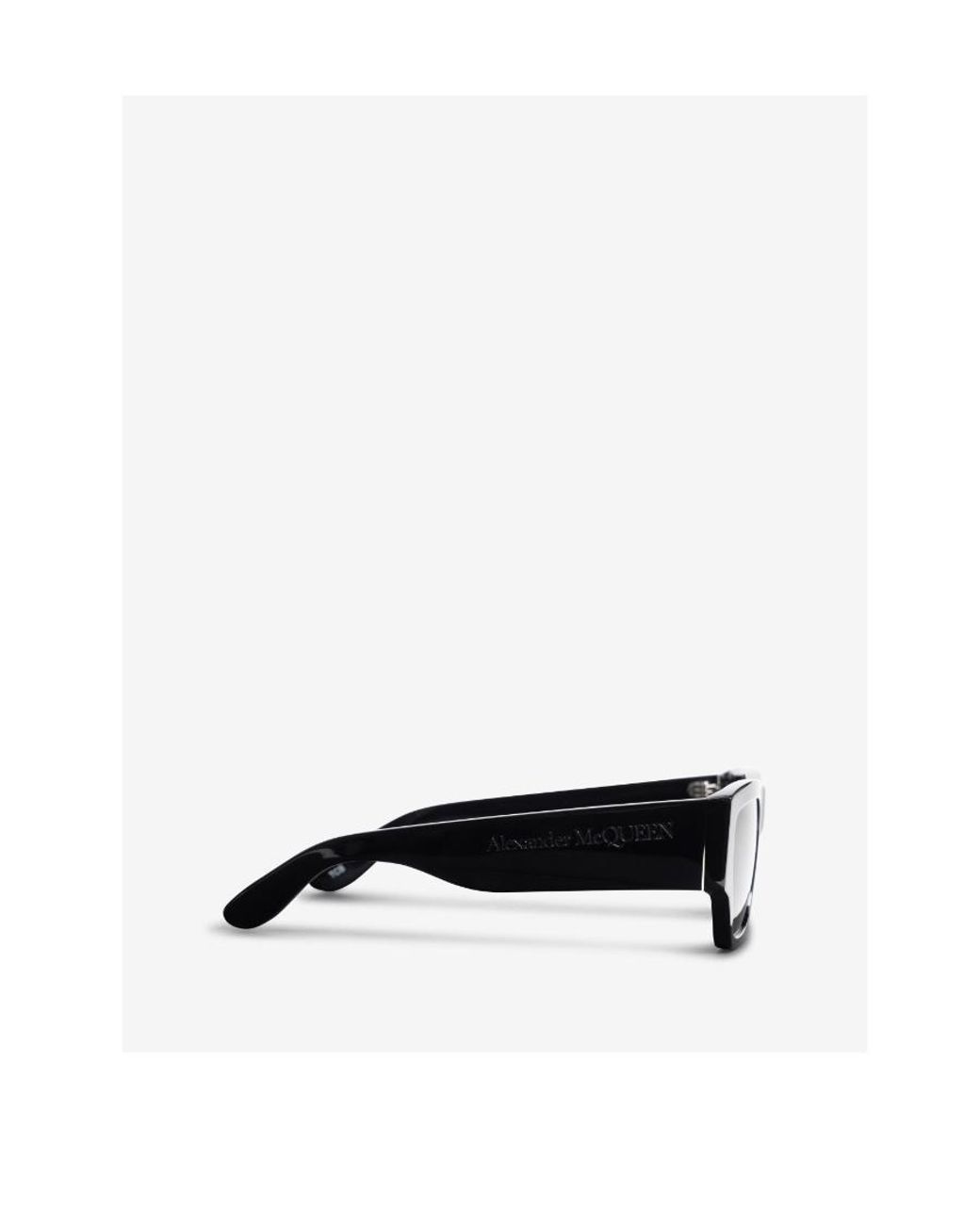 McQueen White Eyewear Square-Frame Sunglasses for men