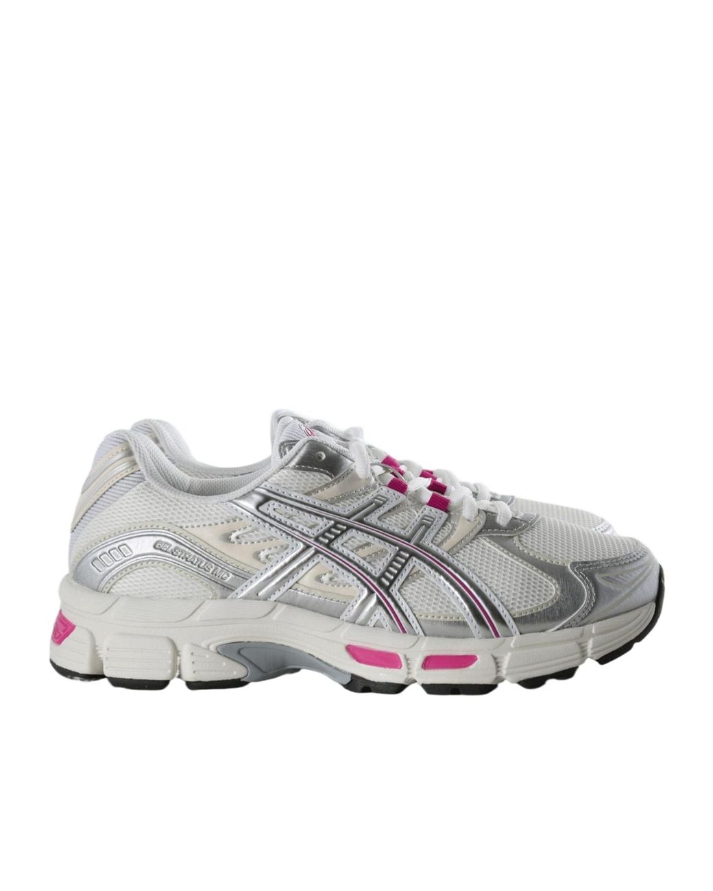 Asics Gray Gel-Stratus Mc Panelled Mesh Sneakers for men