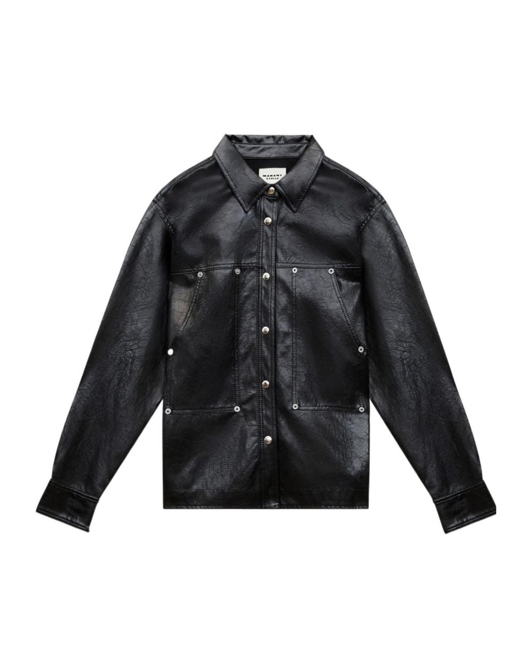 Isabel Marant Black Isabel Marant Étoile Abelia Buttoned Overshirt