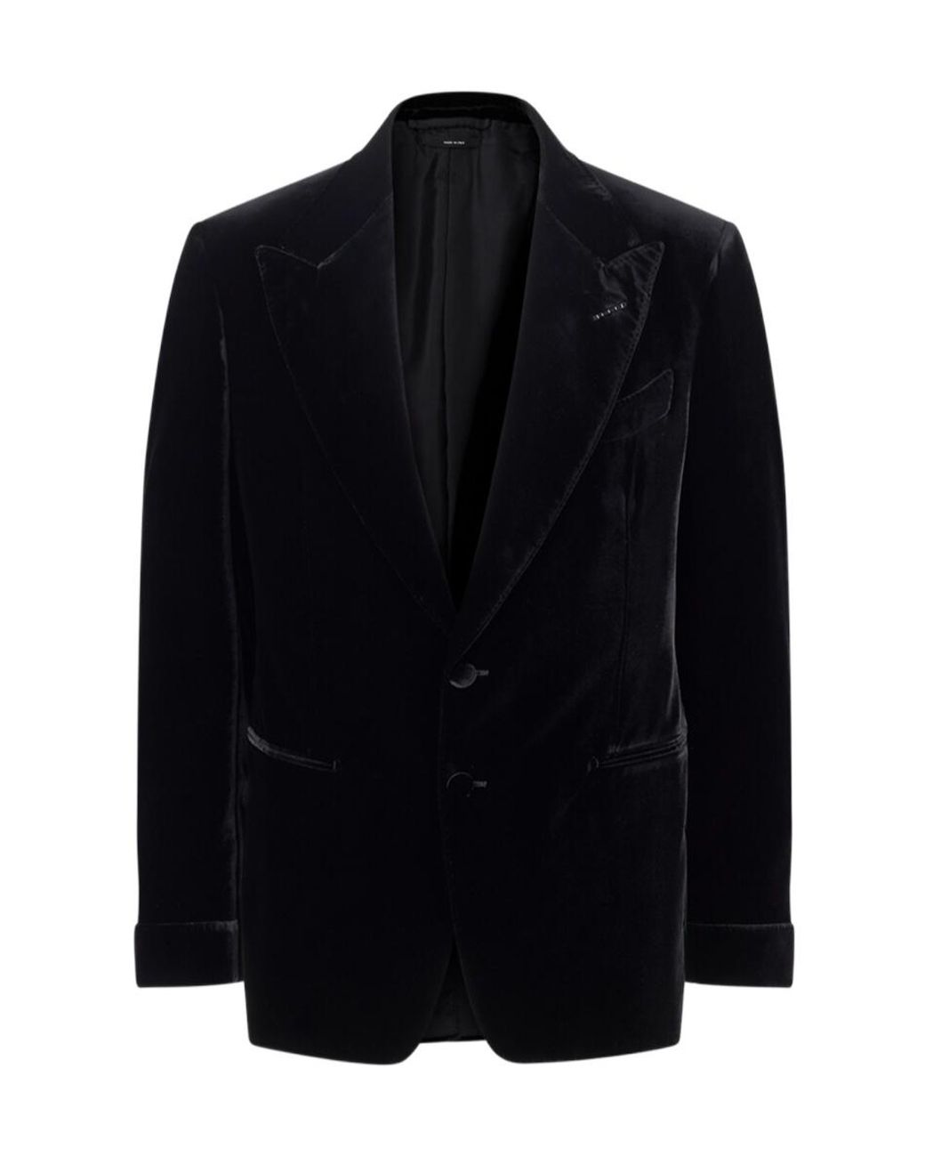 Tom Ford Blue Single-Breasted Velvet Blazer for men