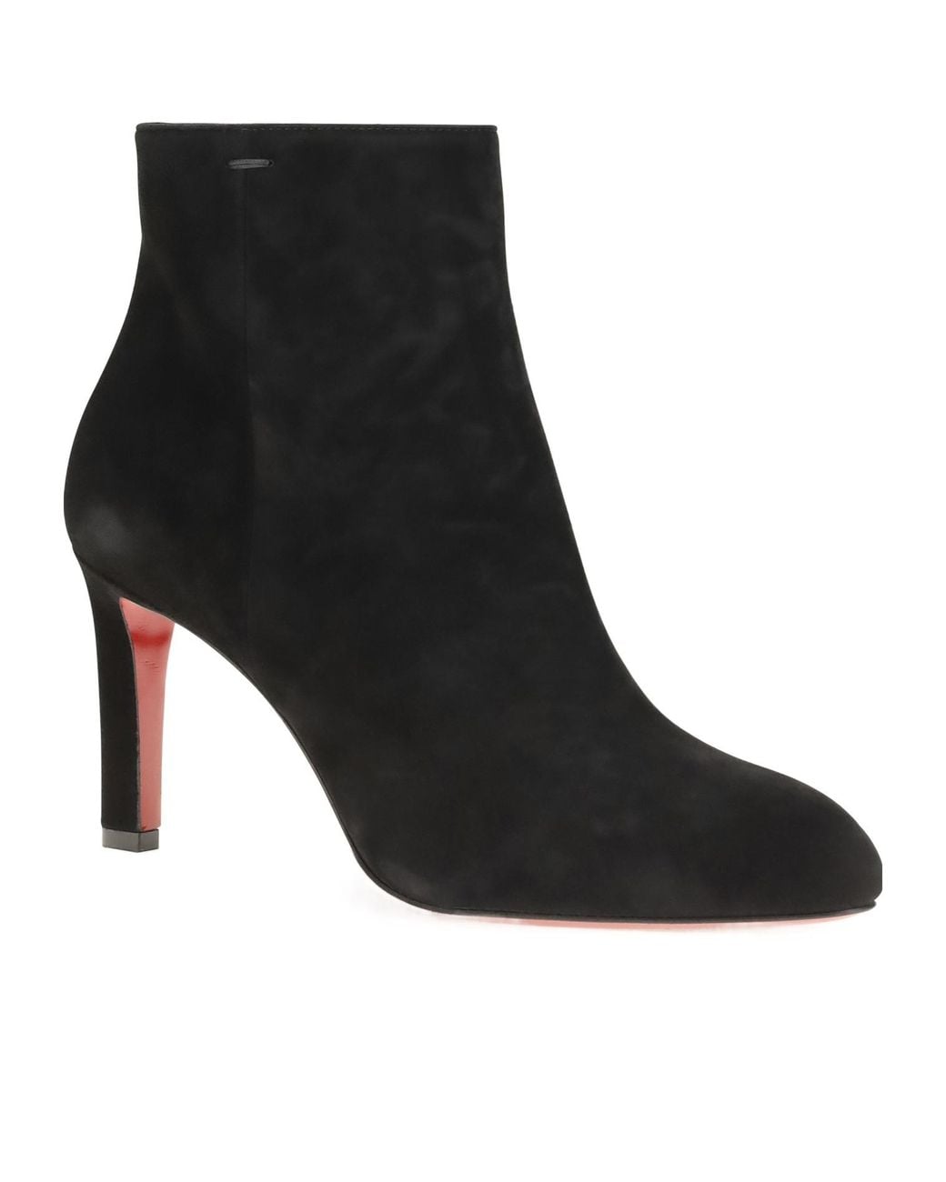 Christian Louboutin Black Fannylove Suede Ankle Boots
