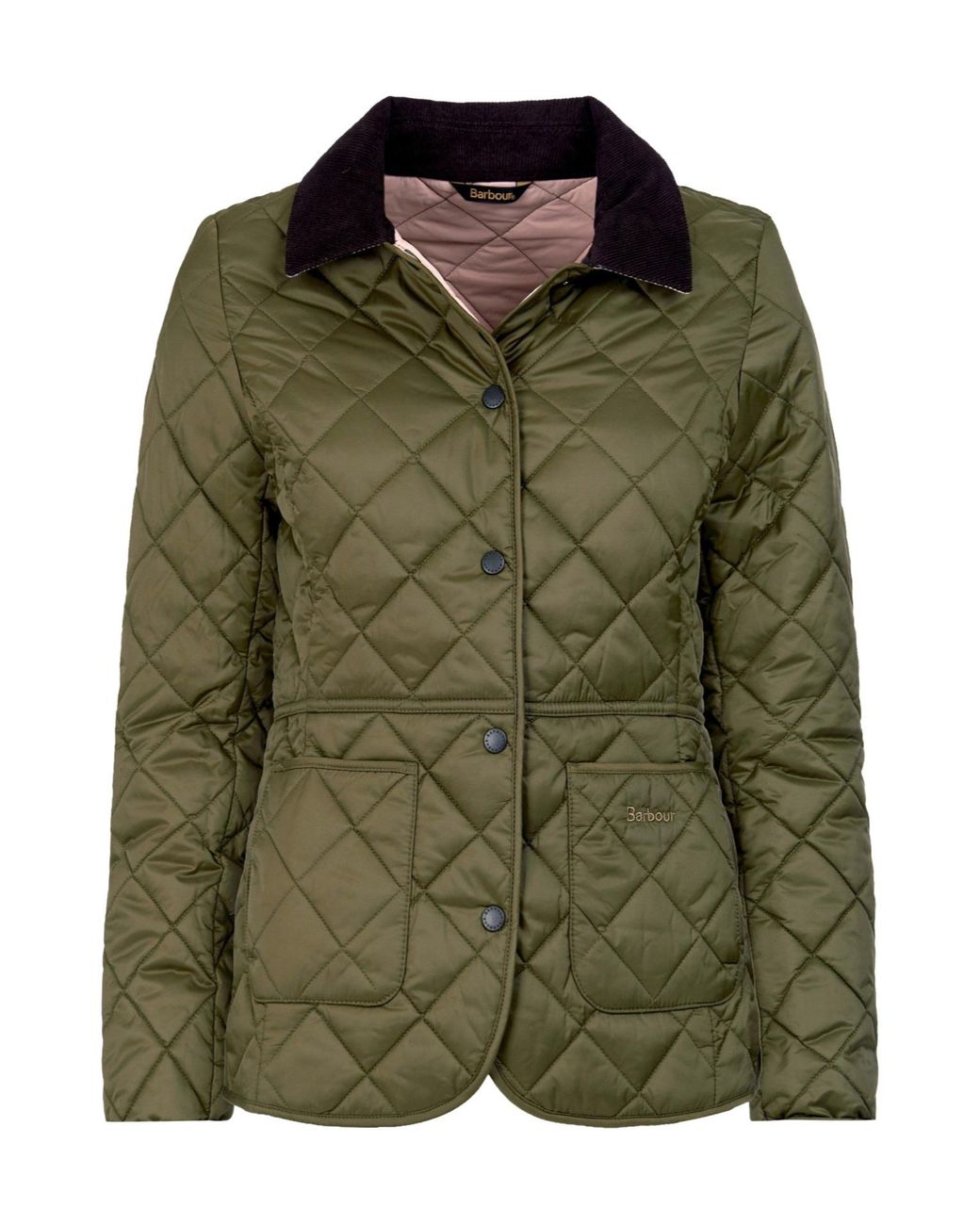 Barbour Green Quilted Long-Sleeved Casual Jacket