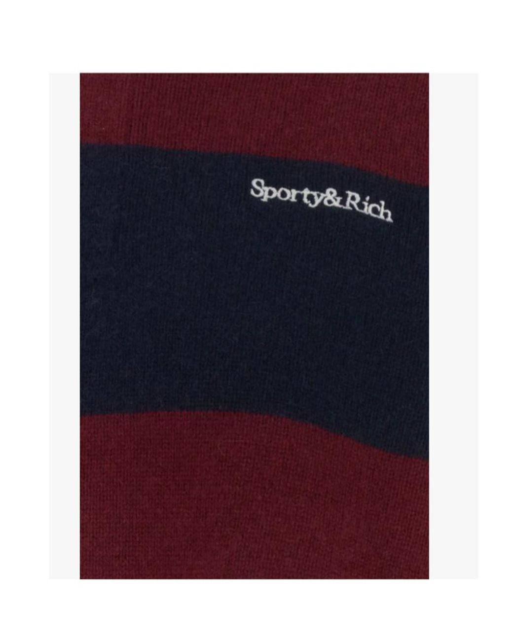 Sporty & Rich Red Polo Neck Sweater for men