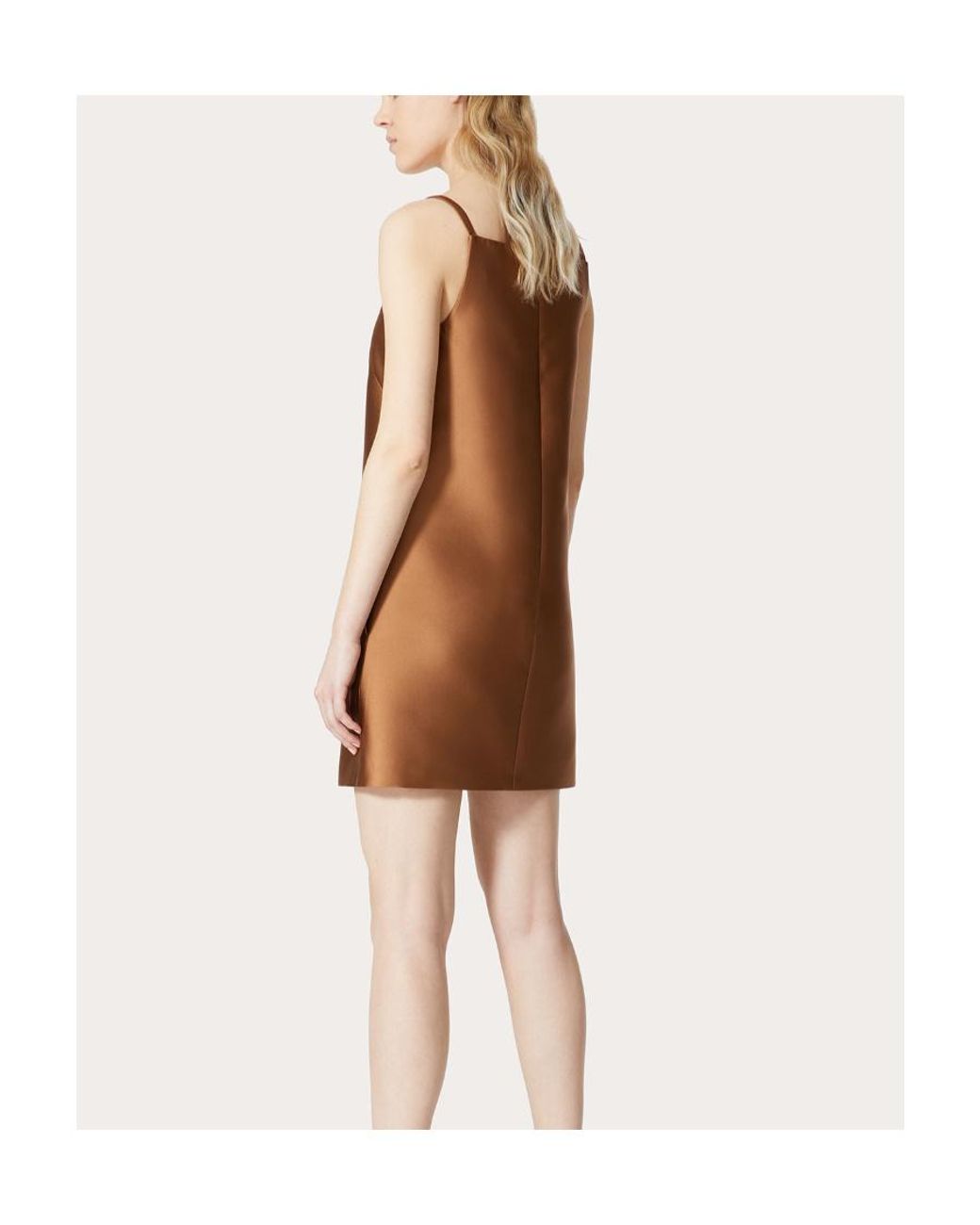 Valentino Brown Sleeveless Mini Dress