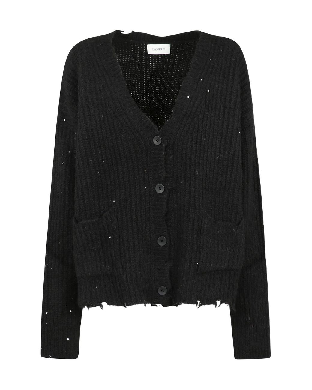 Sequined Cardigan in Black